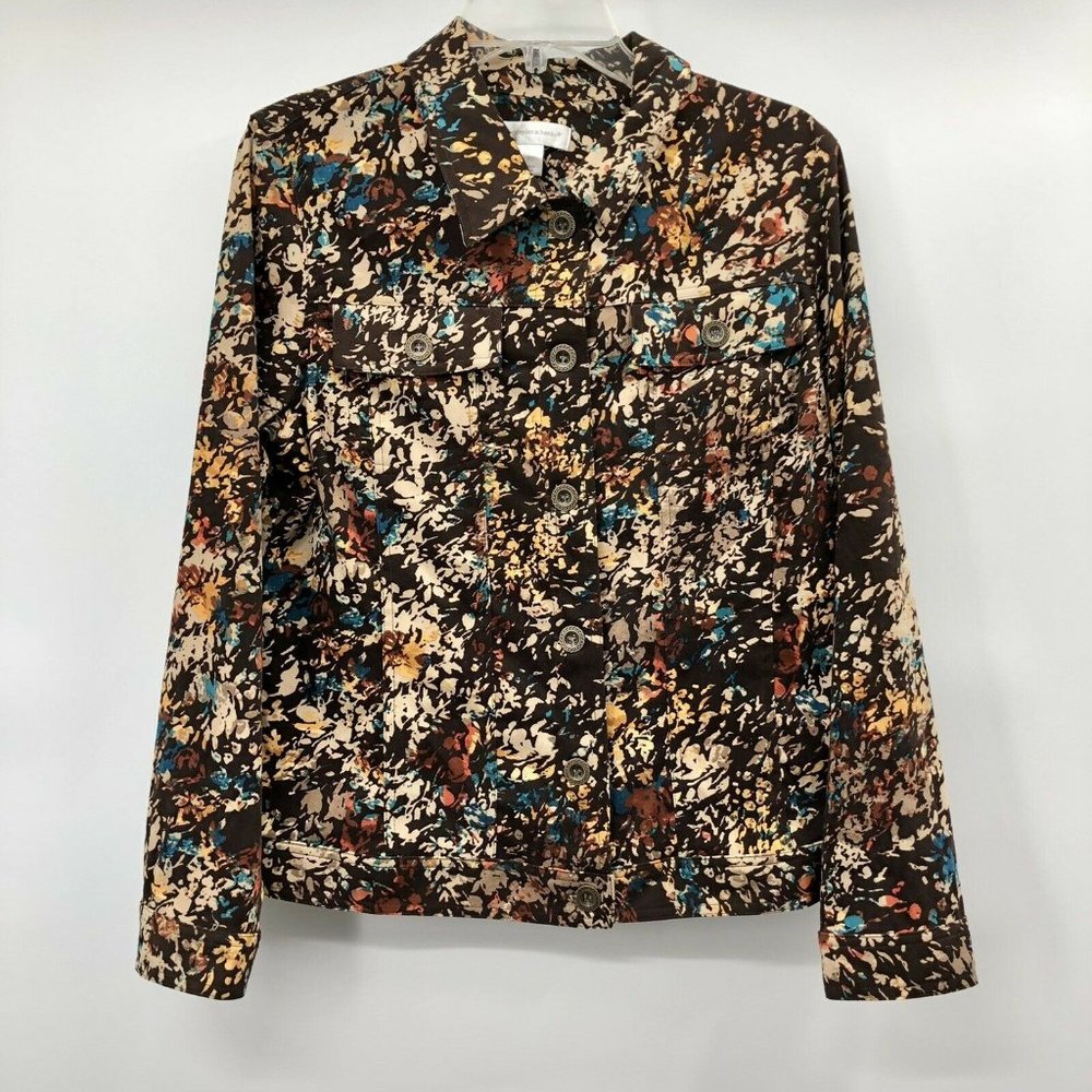 Christopher Banks Patterned Lightweight Jacket Womens L Used